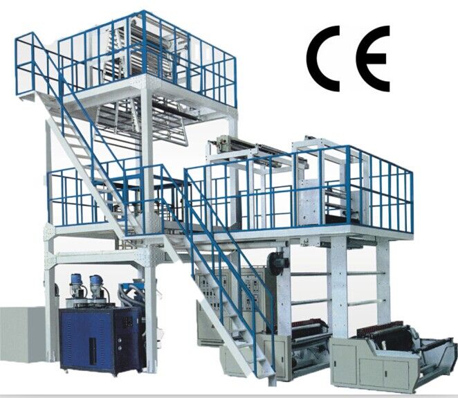 三層共擠旋轉(zhuǎn)機(jī)頭吹膜機(jī)